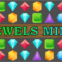 Jewels Mine Online bejeweled Games on taptohit.com