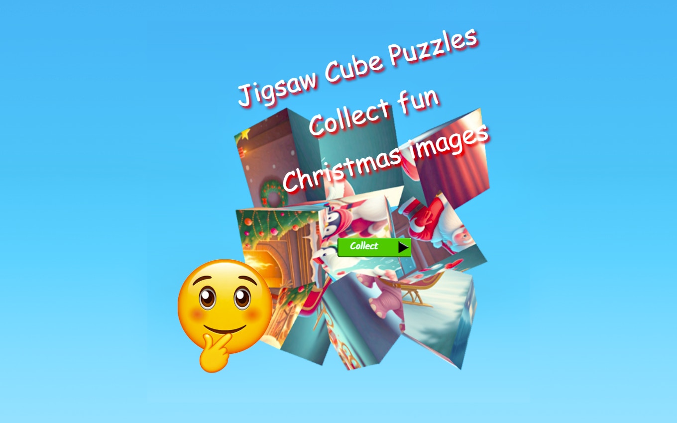 Jigsaw Cube Puzzles Collect Fun Christmas Images