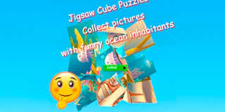Jigsaw Cube Puzzles Collect Pictures of Funny Ocean Inhabitants thumbnail