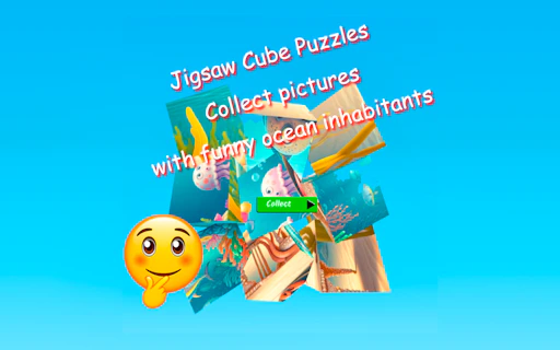 Jigsaw Cube Puzzles Collect Pictures of Funny Ocean Inhabitants