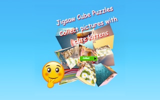 Jigsaw Cube Puzzles Collect Pictures With Cute Kittens game cover