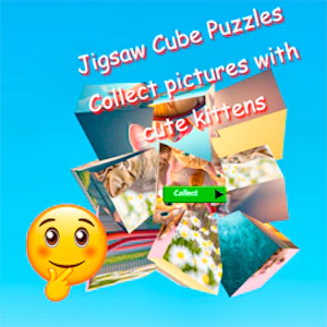 Jigsaw Cube Puzzles Collect Pictures with Cute Kittens Thumbnail