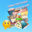 Jigsaw Cube Puzzles Collect Pictures with Cute Kittens