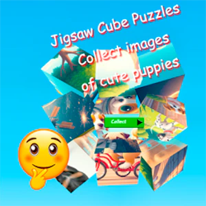 Jigsaw Cube Puzzles Collect Pictures with Cute Puppies Thumbnail