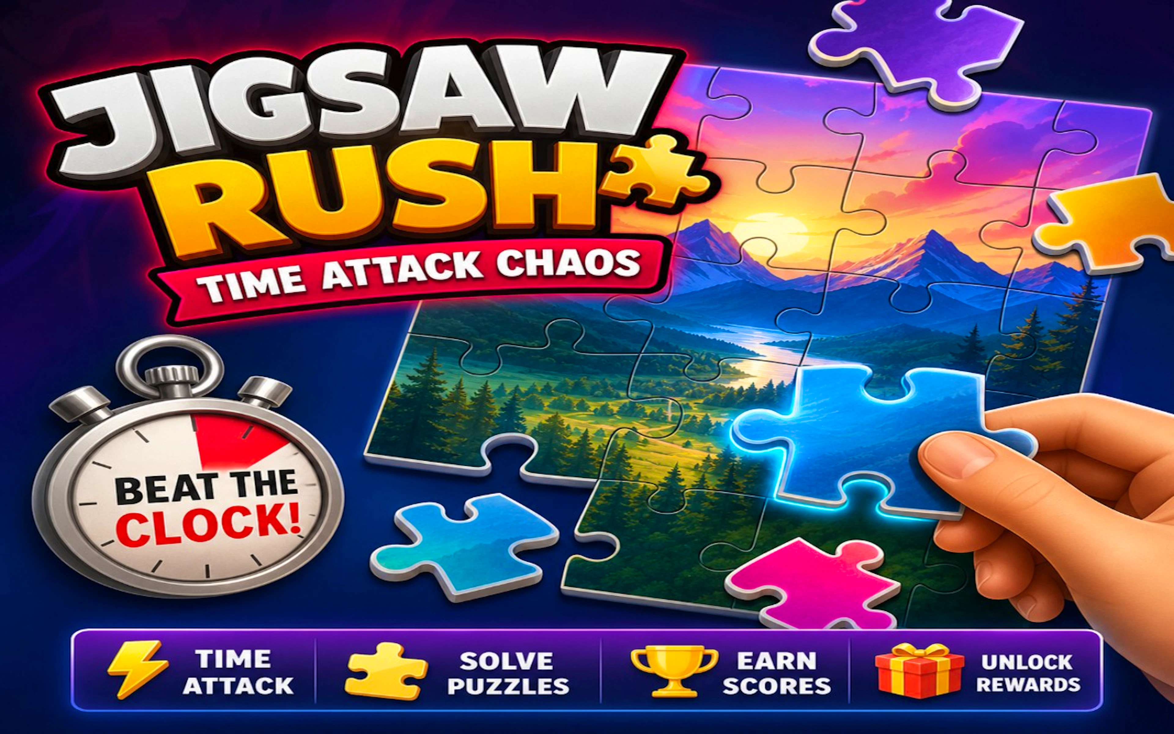 Jigsaw Rush - Time Attack Chaos
