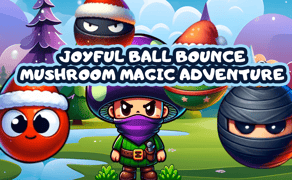 Joyful Ball Bounce Mushroom Magic Adventure game cover