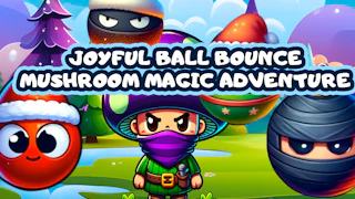 Joyful Ball Bounce Mushroom Magic Adventure game cover