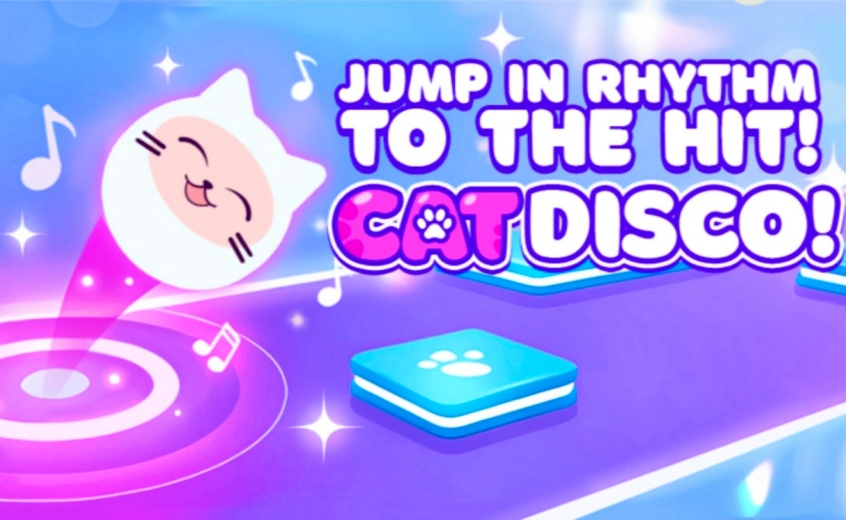 Play Jump in Rhythm to the Hit! Cat Disco! — free online Music game