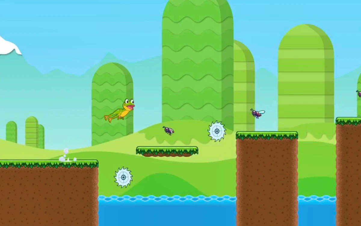 Play Jumping Frog Adventure — free online Platformer game