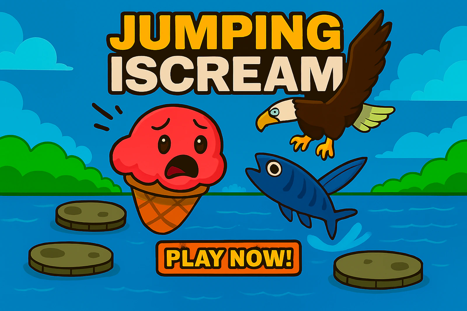 Jumping Iscream — free online casual game on Glaze Games