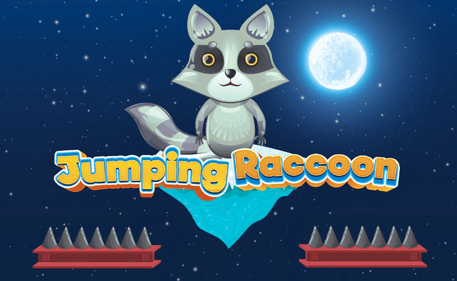 Jumping Raccoon — free online casual game on Glaze Games