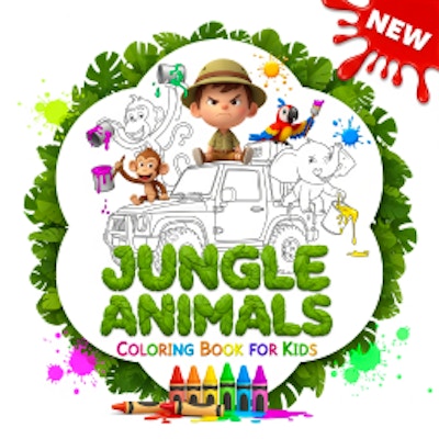 Jungle Animals Coloring Book for Kids By Gamepix