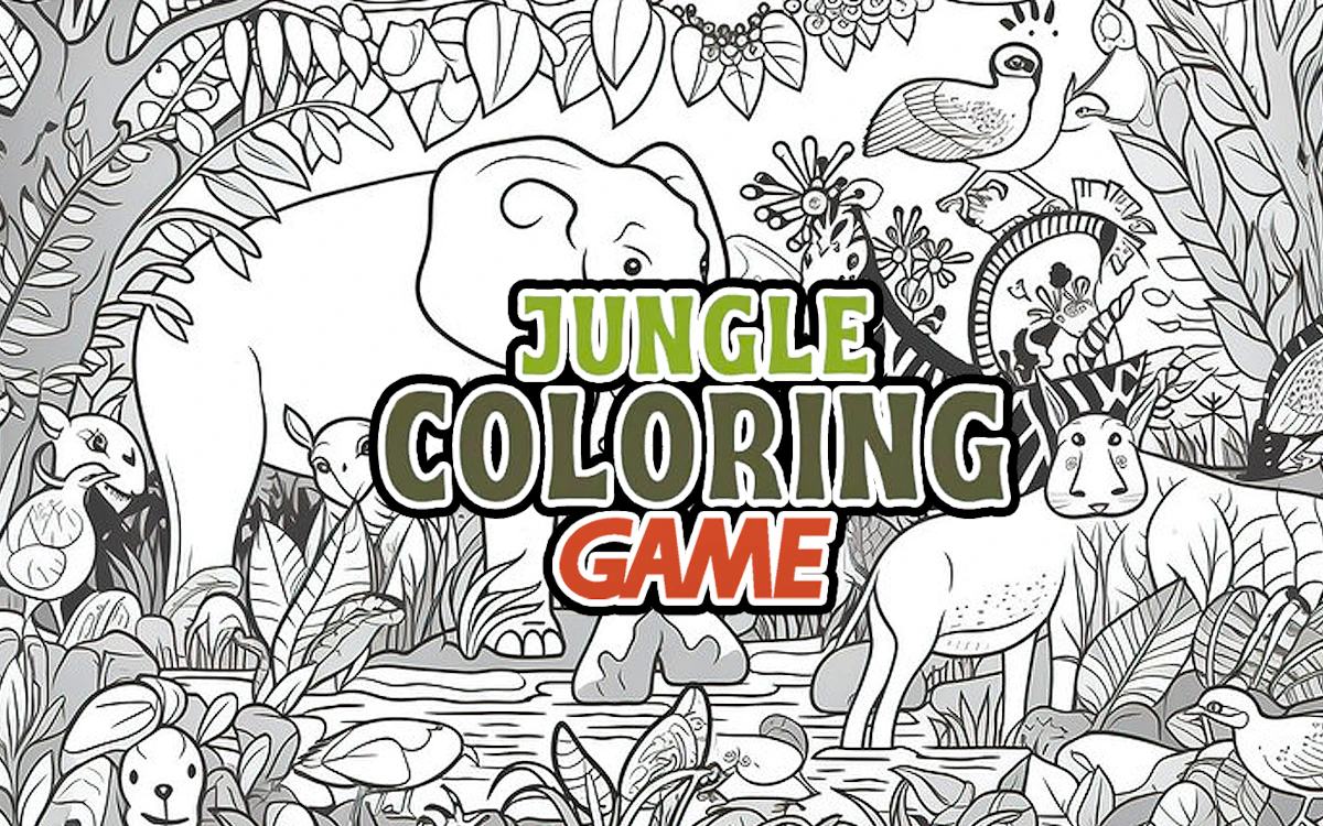 Play Jungle Coloring Game — free online Kids game
