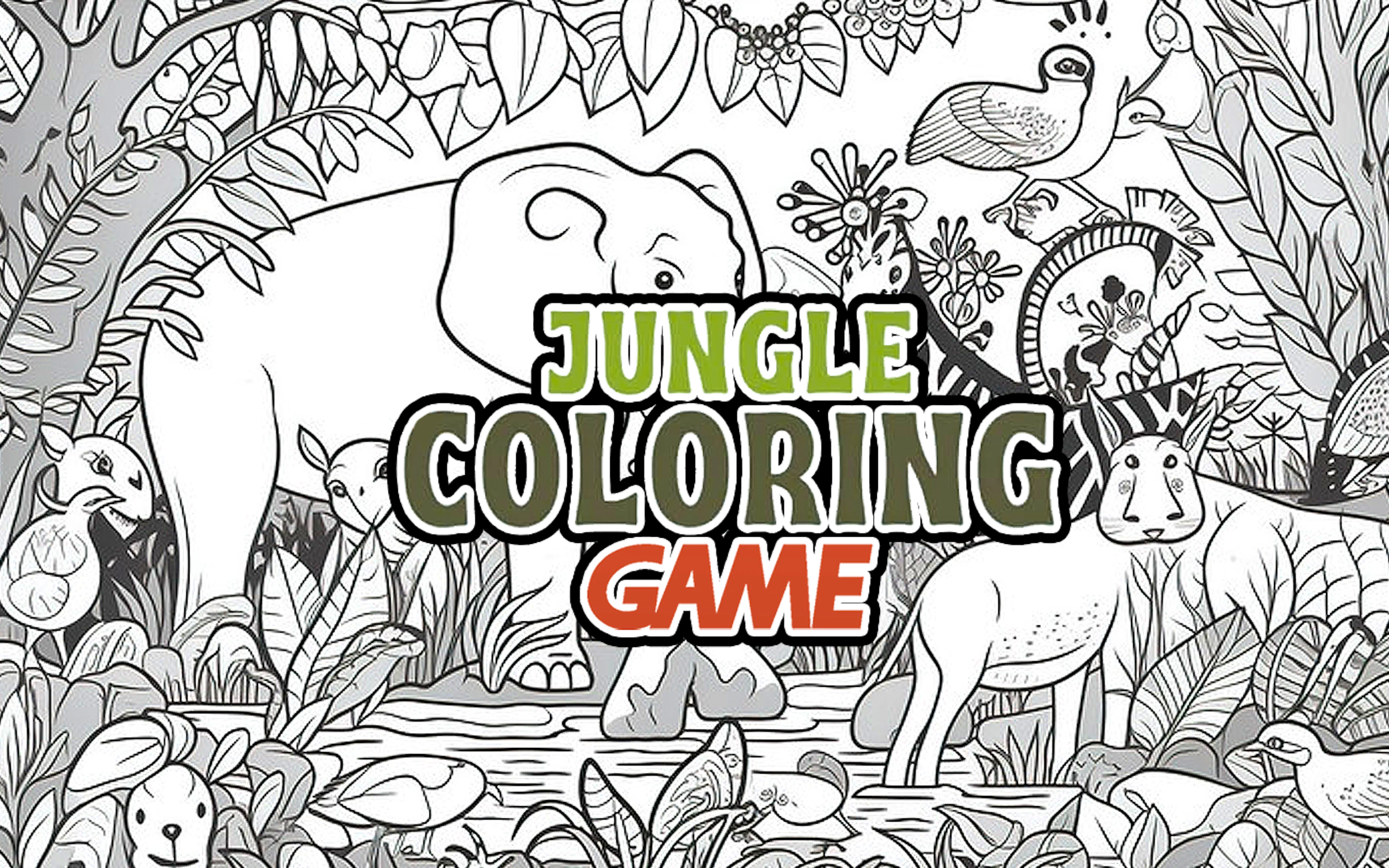 Jungle Coloring Game