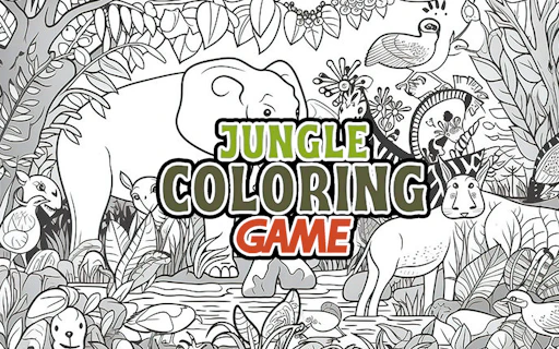 Jungle Coloring Game