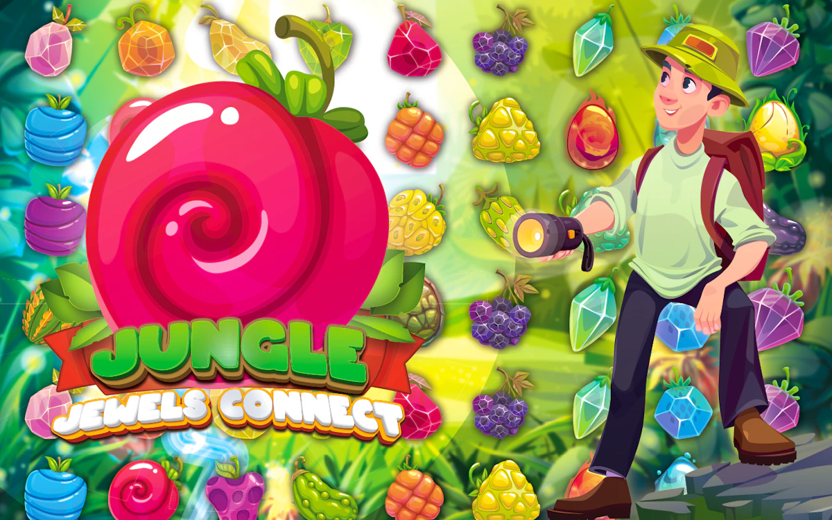 Play Jungle Jewels Connect — free online Match 3 game