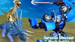 Jurassic Dinosaur Mech Battle