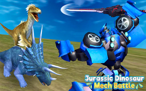 Jurassic Dinosaur Mech Battle