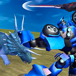 Jurassic Dinosaur Mech Battle