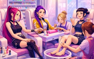 K-Pop Demon Hunters Nail Studio