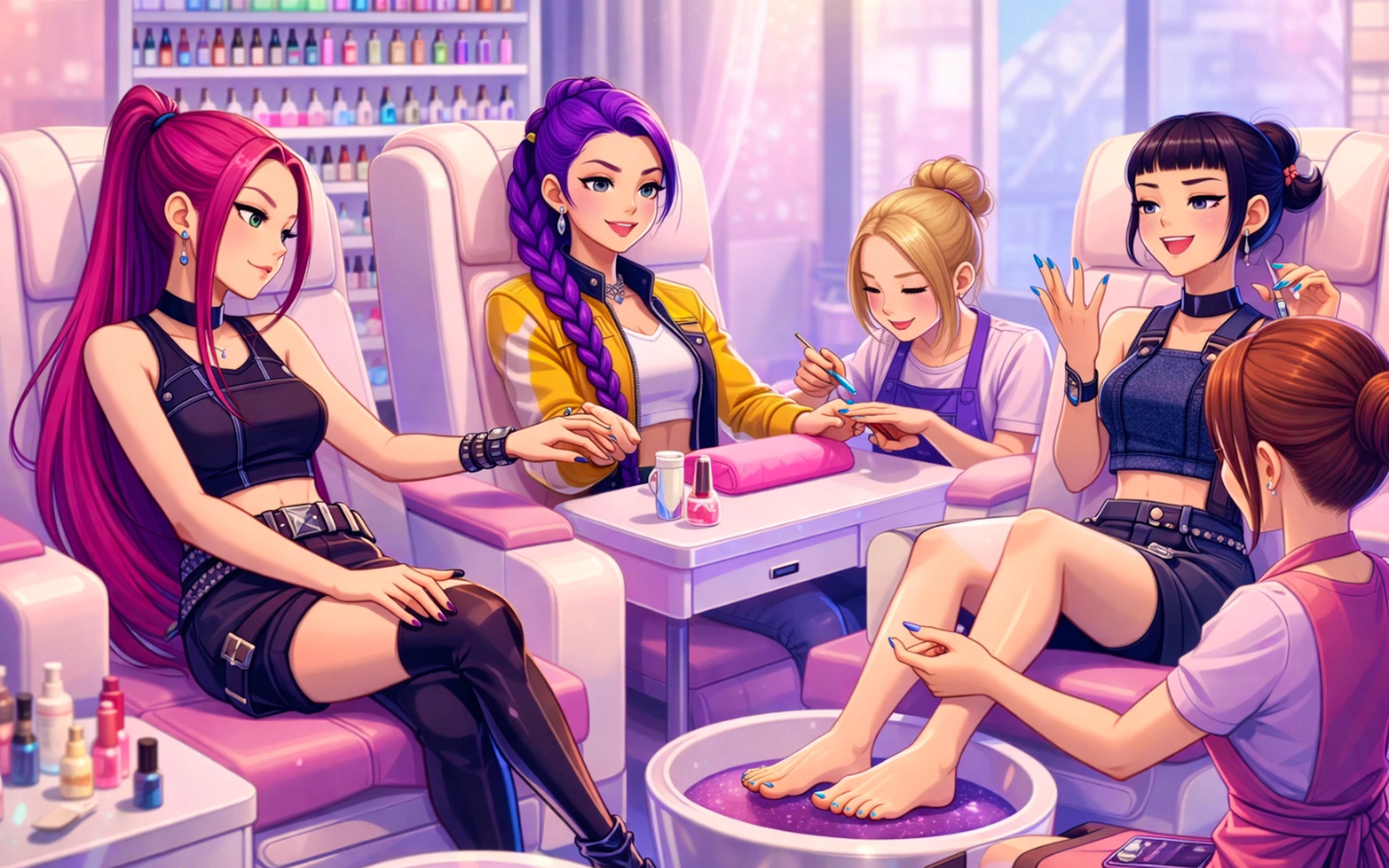 K-Pop Demon Hunters Nail Studio