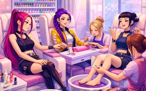 K-Pop Demon Hunters Nail Studio