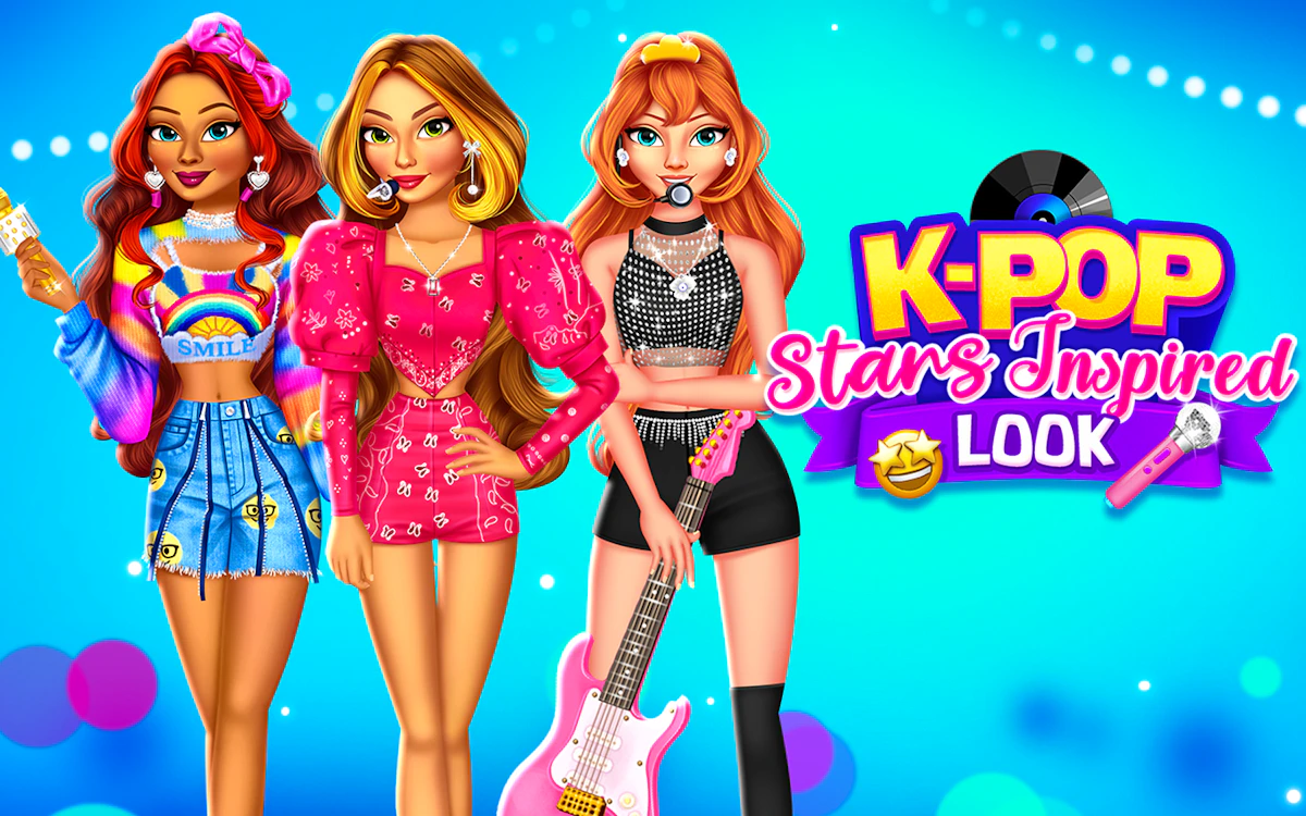 Play K-Pop Stars Inspired Look — free online Fashion game