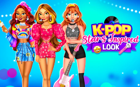 K-Pop Stars Inspired Look game thumbnail
