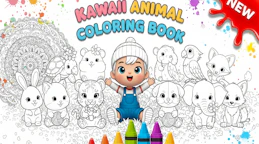 Kawaii Animal Coloring Book
