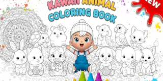 Kawaii Animal Coloring Book thumbnail