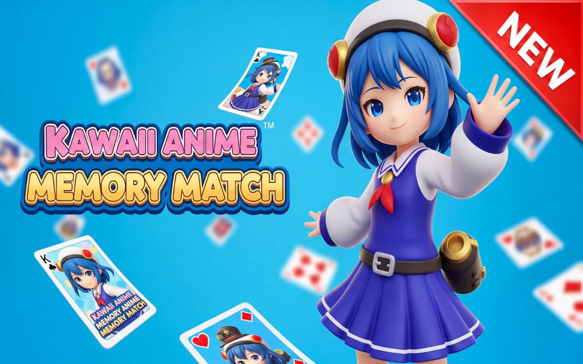 Play Kawaii Anime Memory Match — free online Memory game