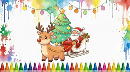 Kawaii Christmas Coloring Pages