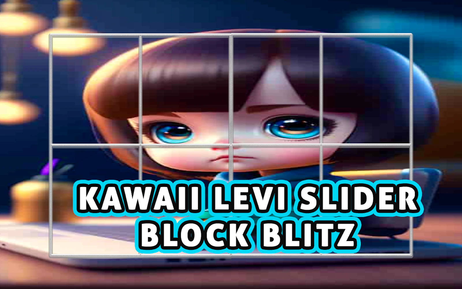 Kawaii Levi Slider Block Blitz — free online puzzle game on Glaze Games