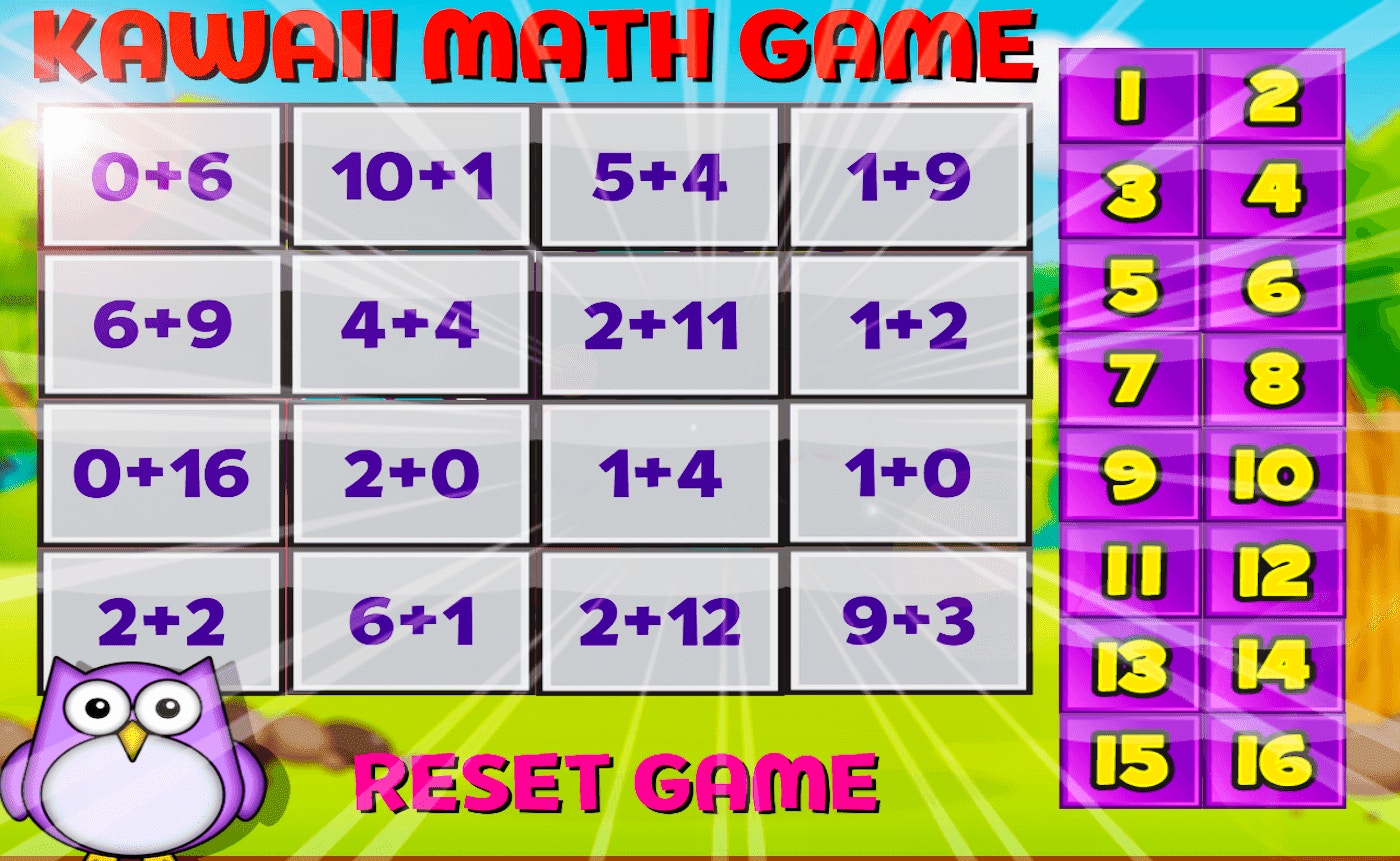 Kawaii Math Game