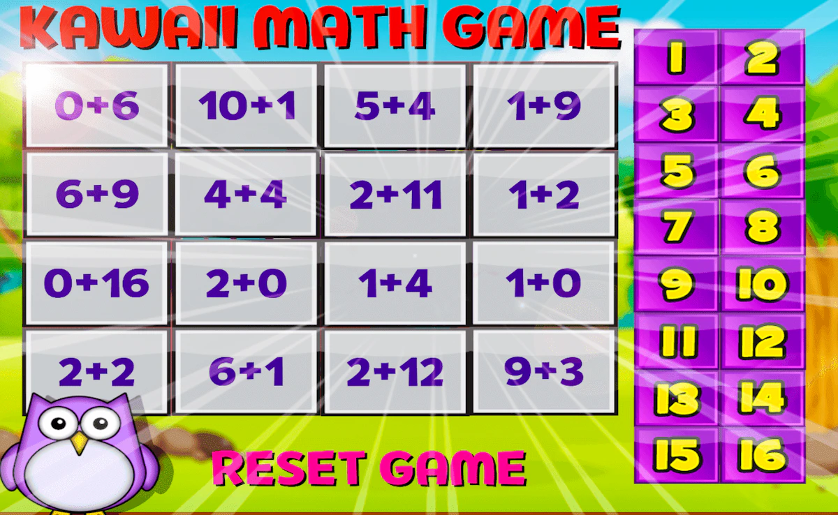 Play Kawaii Math Game — free online Math game