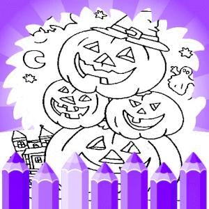 Pages à colorier d'Halloween pour enfants Thumbnail