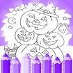 Kid Halloween Coloring Pages