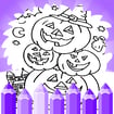 Kid Halloween Coloring Pages