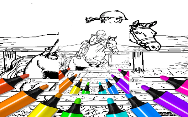 Kid Jumping Coloring