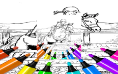 Kid Jumping Coloring