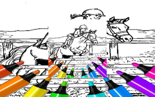 Kid Jumping Coloring