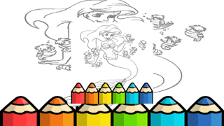 Kid Mermaids Coloring game cover