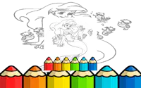Kid Mermaids Coloring