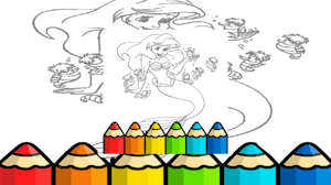 Image for Kid Mermaids Coloring