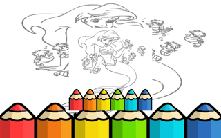 Kid Mermaids Coloring