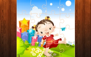 Kids Cartoon Jigsaw Puzzles game cover