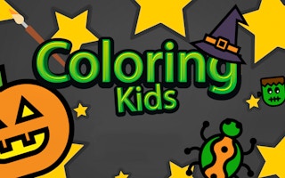 Kids Coloring Halloween game cover