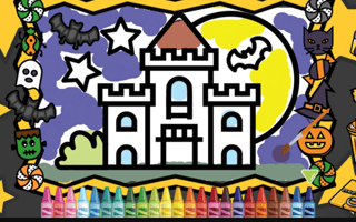 Kids Coloring Halloween game cover