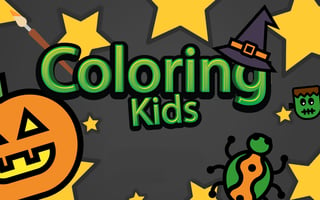 Kids Coloring Halloween game cover