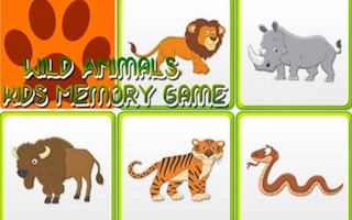 Kids Memory Wild Animals